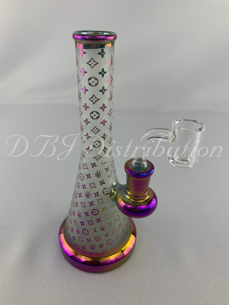 Oil Rig - LV Inspired Metallic Frosted 8"